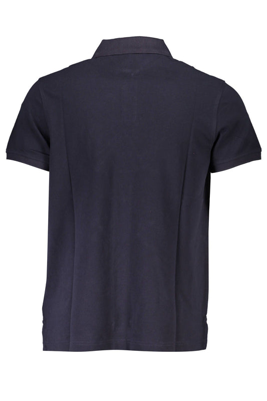 Chic Regular Fit Embroidered Polo in Blue