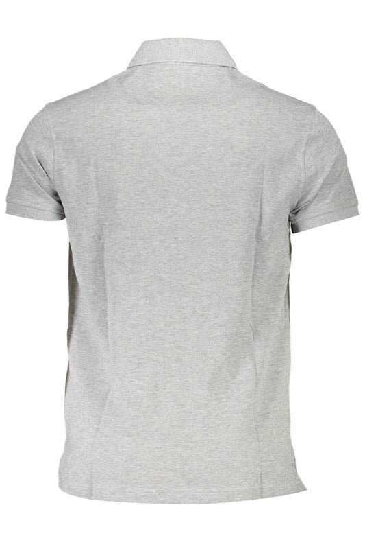 Sleek Slim Fit Gray Polo Shirt for Men