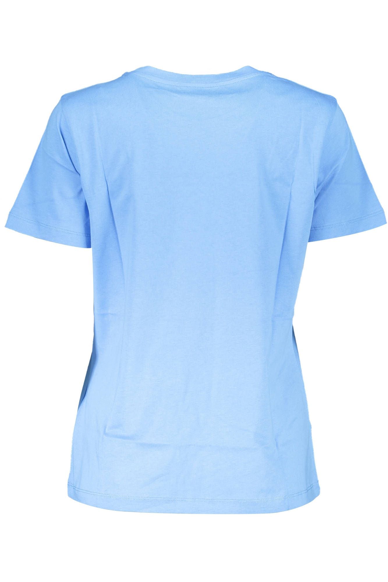 Chic Light Blue Embroidered Tee