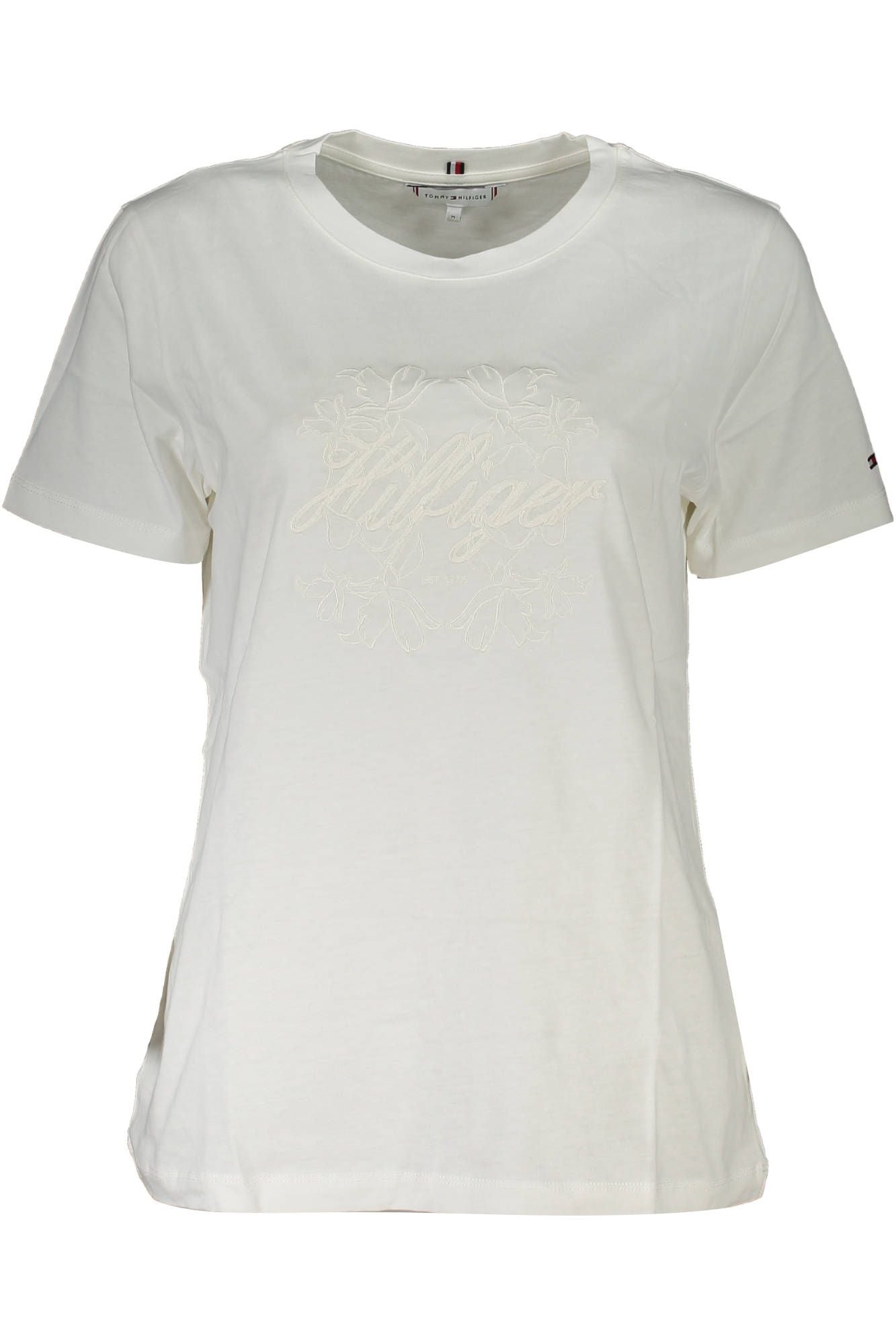 Elegant Organic Cotton Tee with Iconic Embroidery
