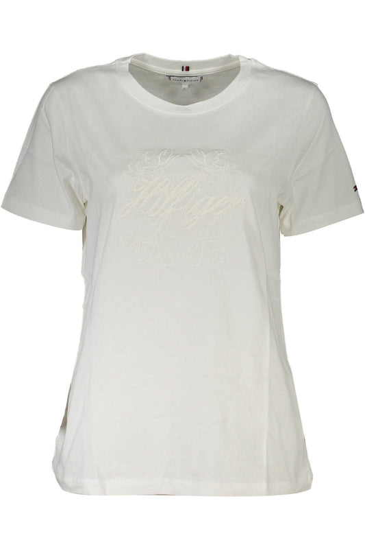 Elegant Organic Cotton Tee with Iconic Embroidery