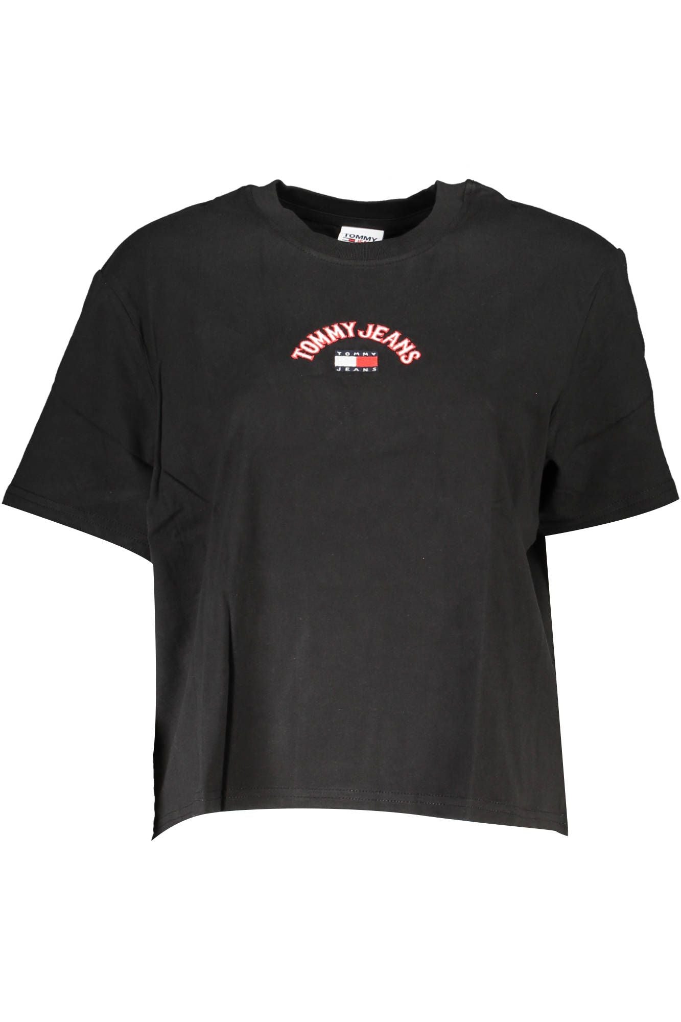 Elegant Black Embroidered Tee