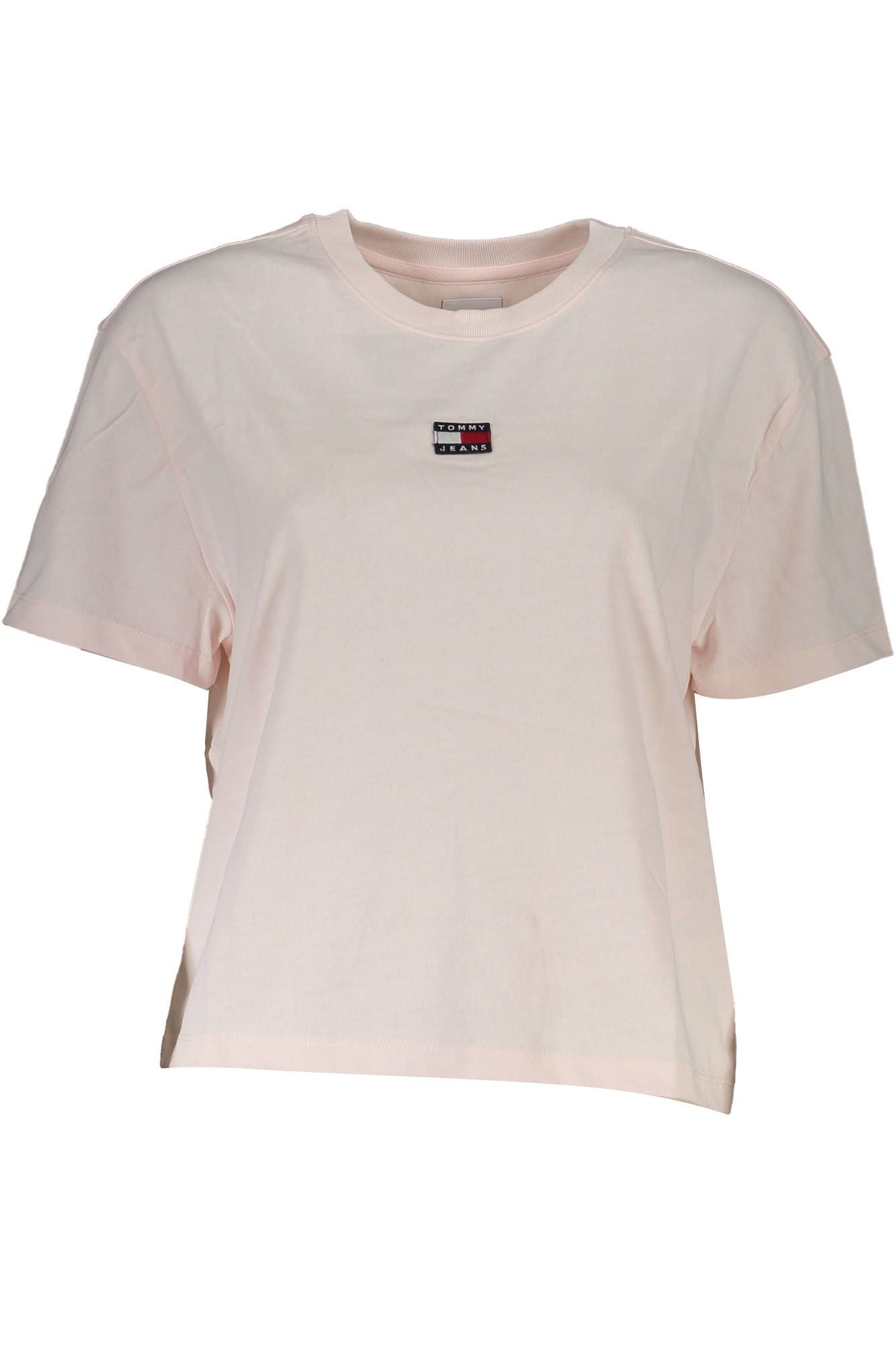 Chic Pink Logo Tee with Eco-Friendly Fibers