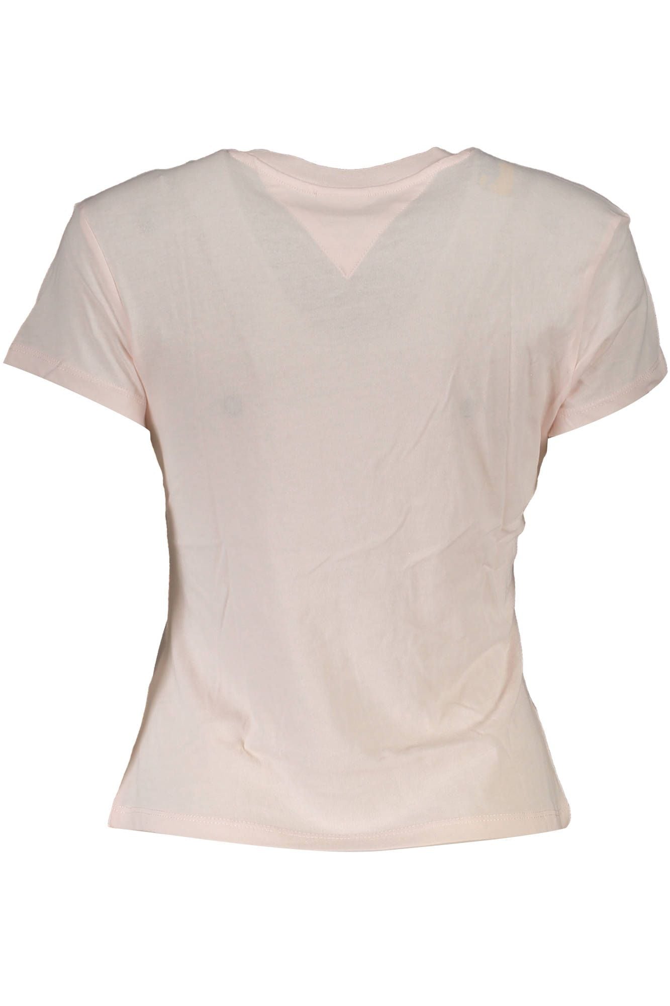 Chic Pink Logo Tee with Round Neckline