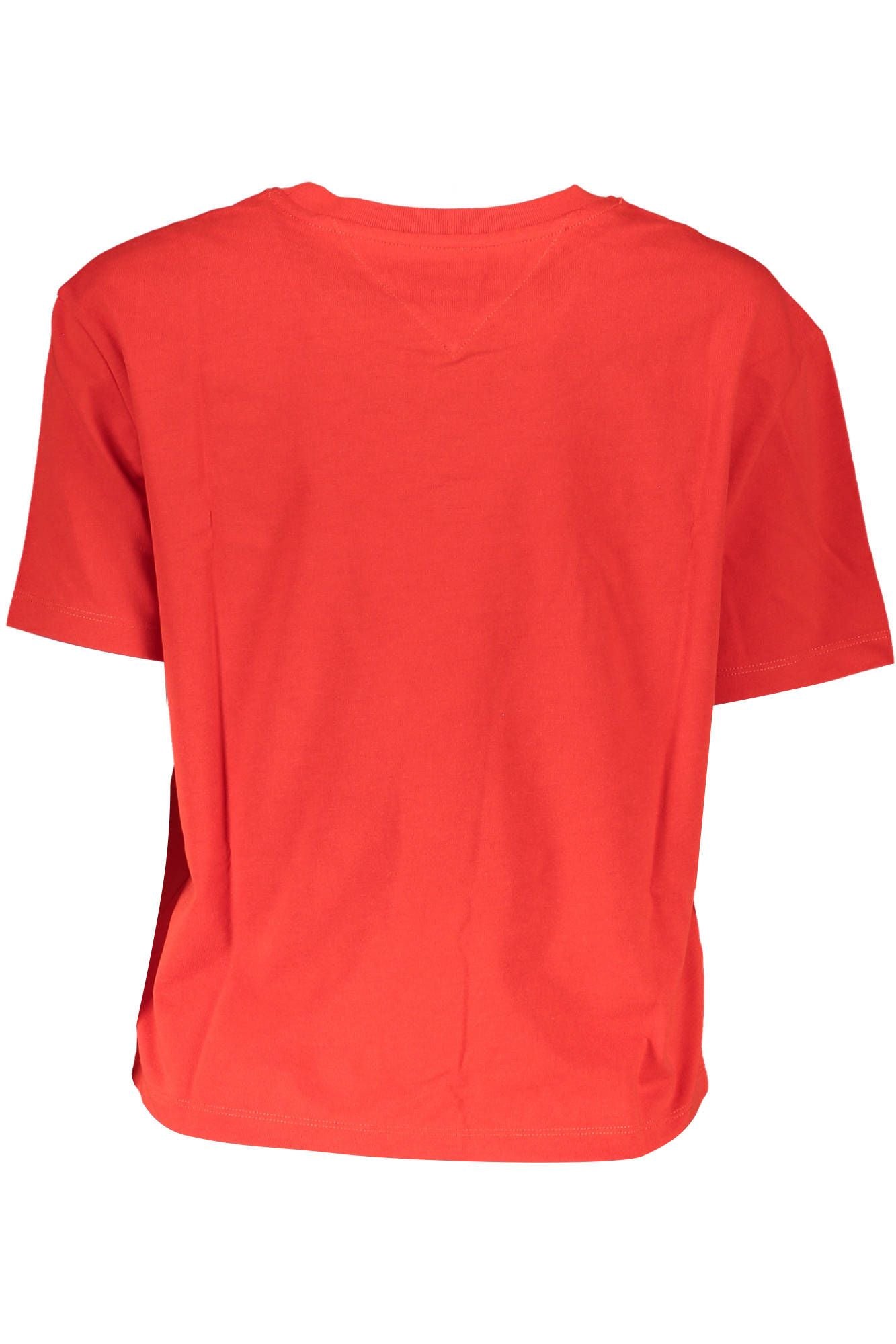 Eco-Conscious Red Tee with Iconic Logo