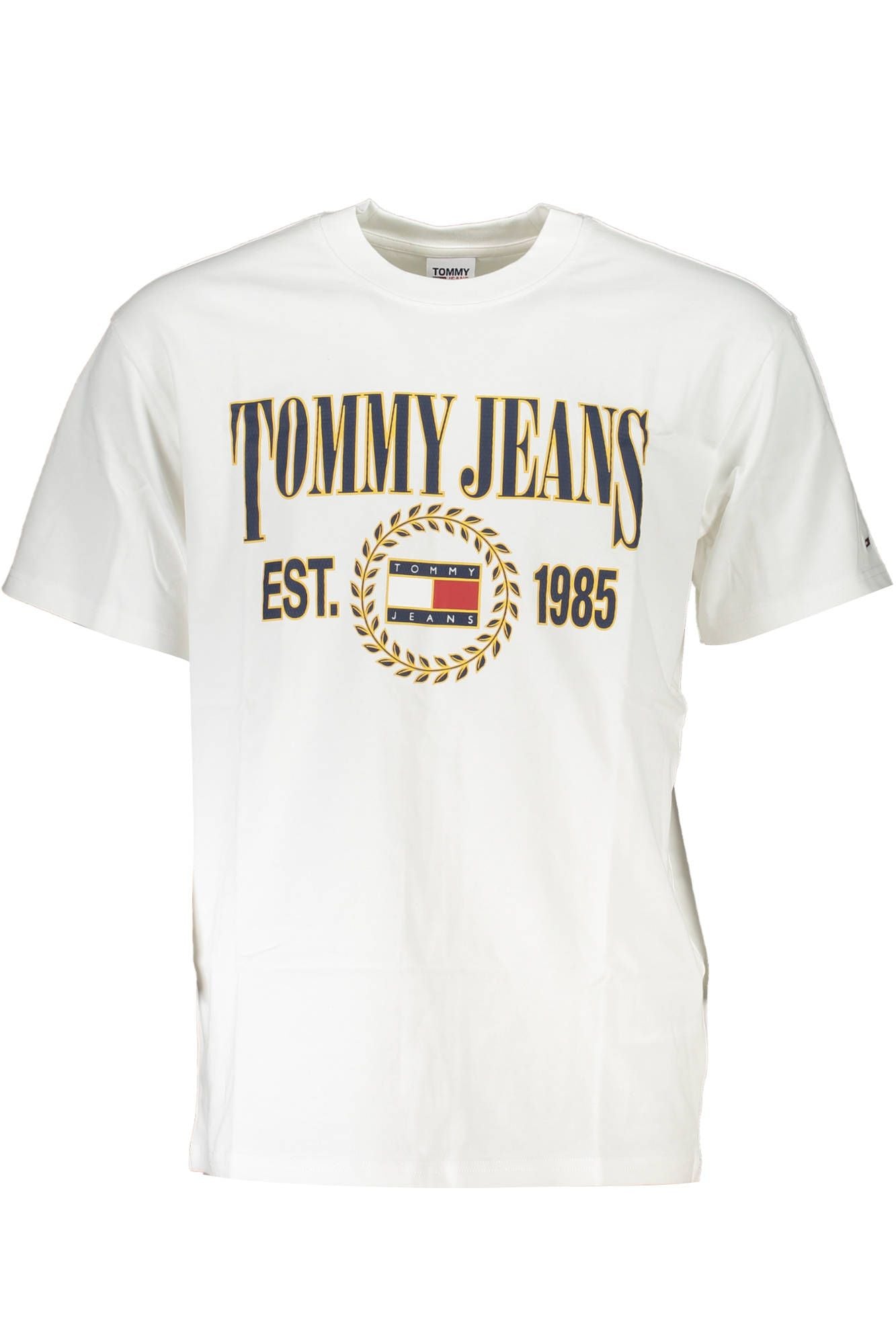 Elegant White Cotton Logo Tee