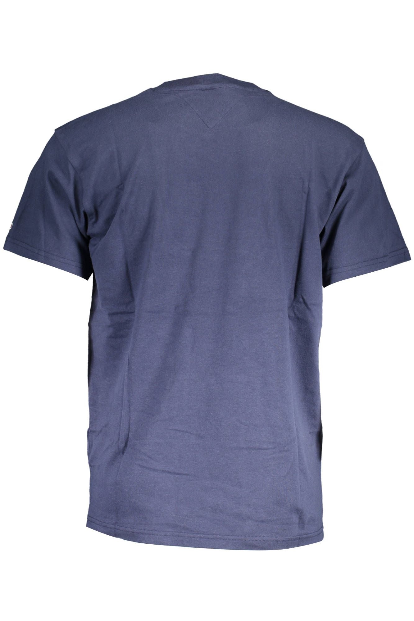 Chic Blue Embroidered Organic Tee