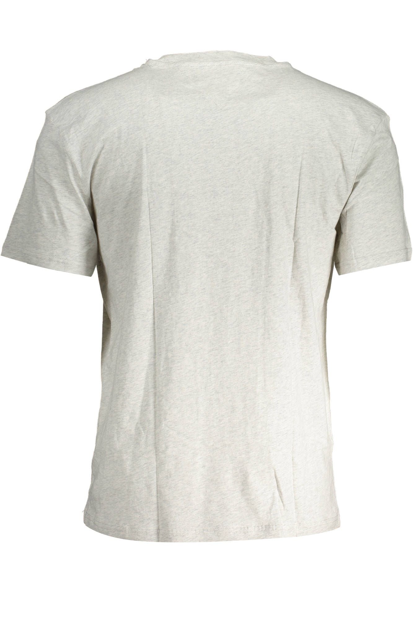 Classic Gray Embroidered Cotton Tee
