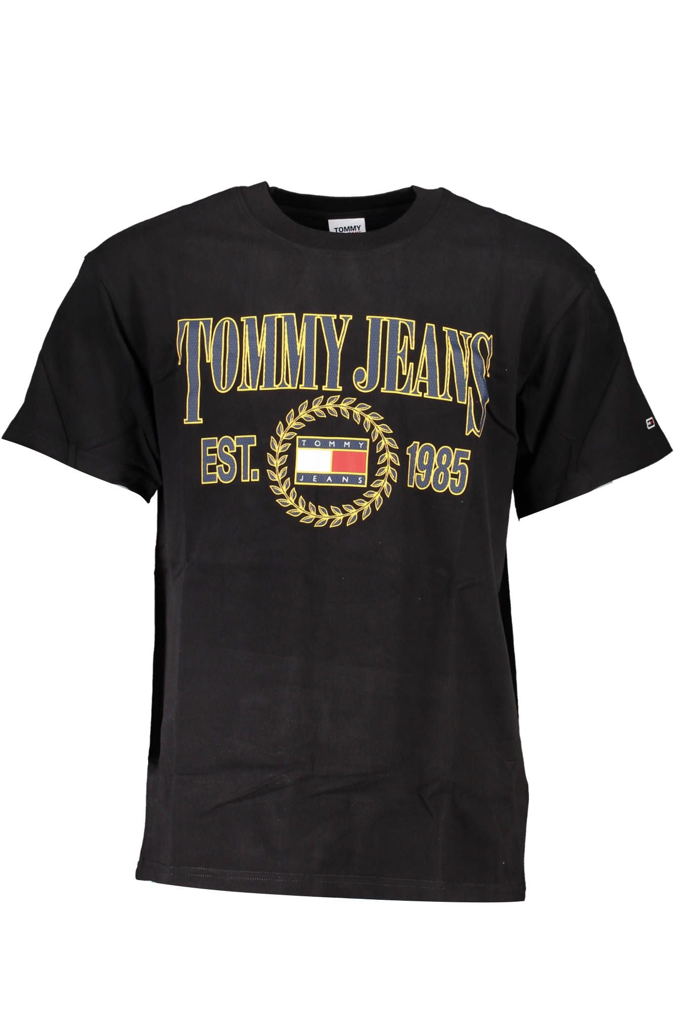 Sleek Black Logo Tee with Classic Charm