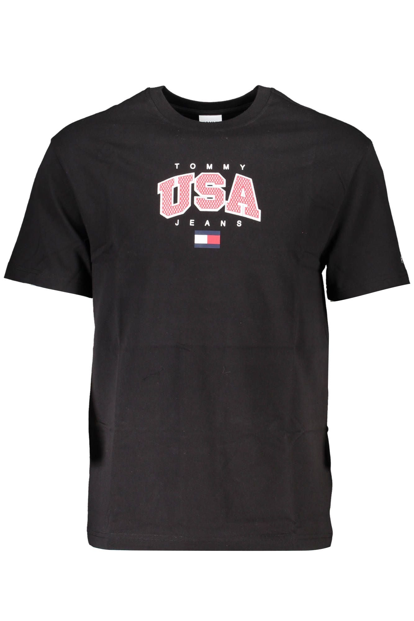 Sleek Cotton Logo Tee with Print Detail