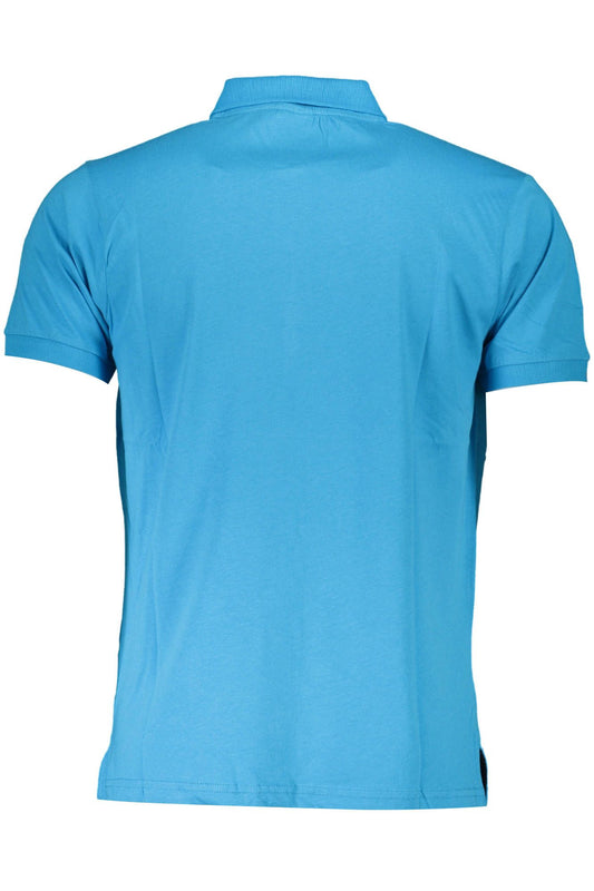 Sleek Light Blue Short-Sleeved Polo