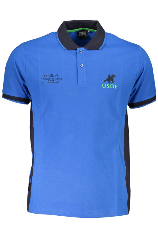 Chic Short-Sleeved Polo with Contrasting Embroidery