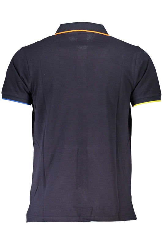 Elegant Embroidered Polo with Contrasting Details