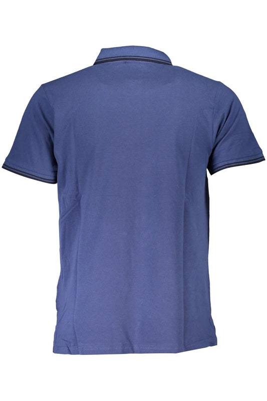 Elevated Casual Blue Polo with Contrast Detailing