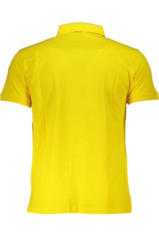Elegant Yellow Polo Shirt with Embroidery