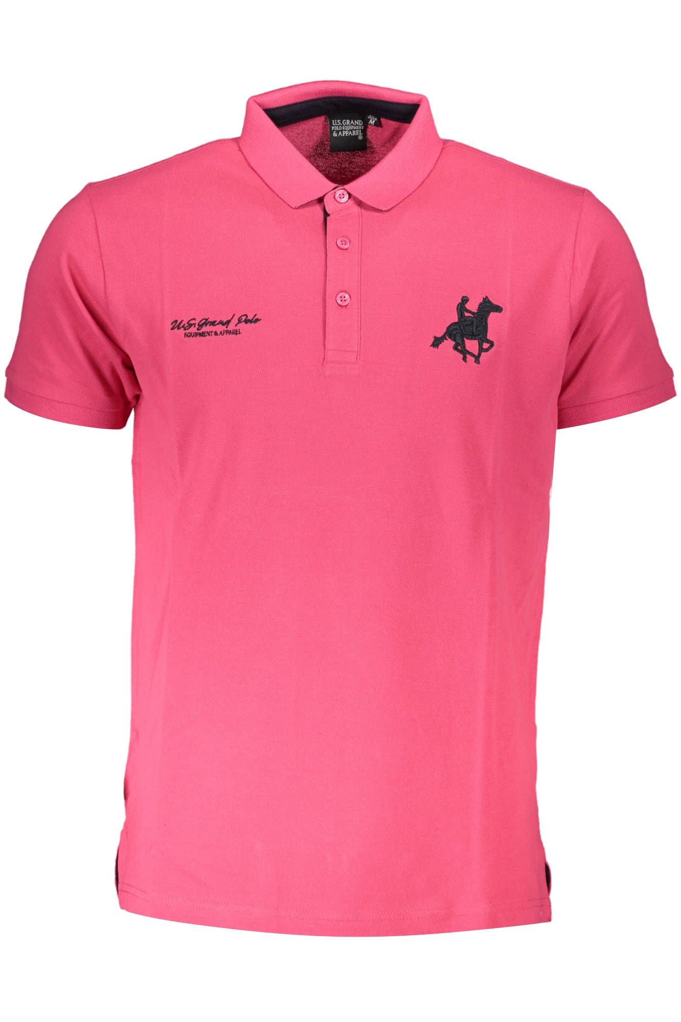 Elegant Pink Short-Sleeved Polo Shirt