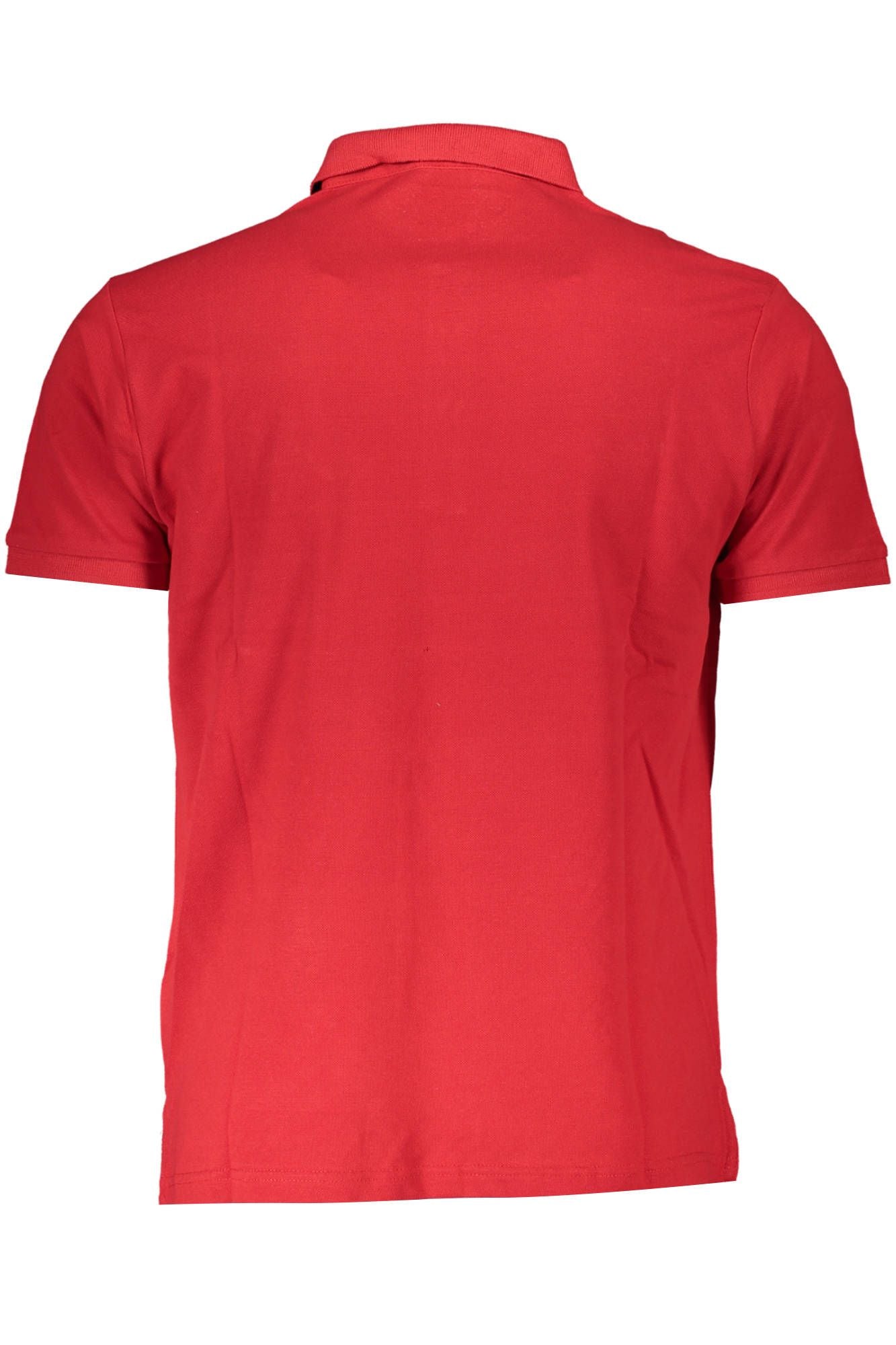 Elegant Red Cotton Polo Shirt