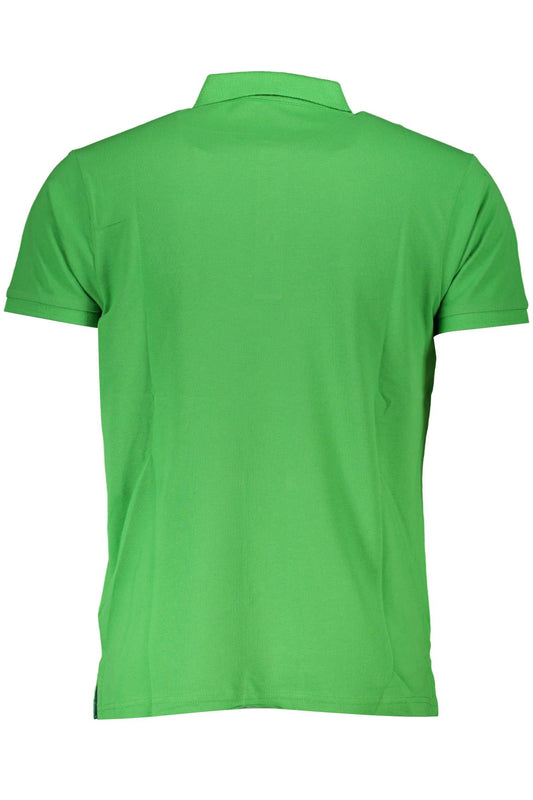 Elegant Green Short-Sleeved Men's Polo