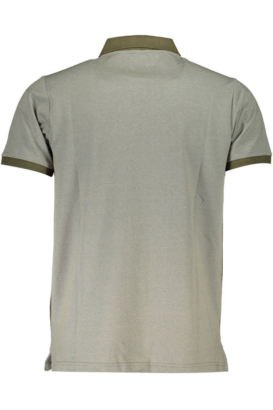 Classic Short-Sleeved Green Polo with Embroidery