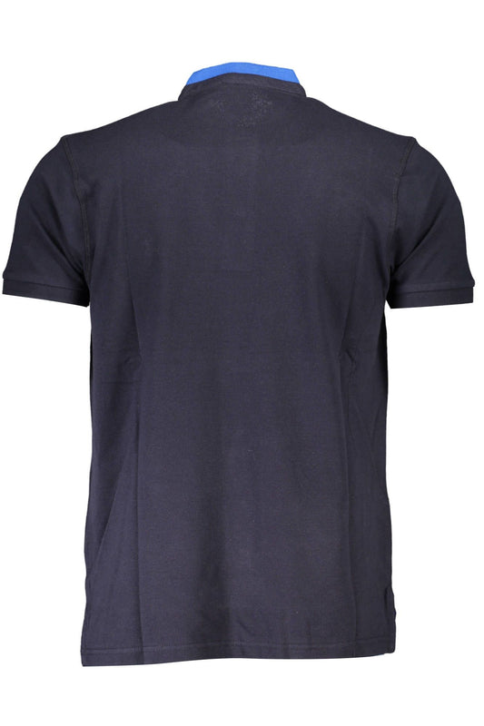 Elegant Mandarin Collar Polo Tee with Embroidery