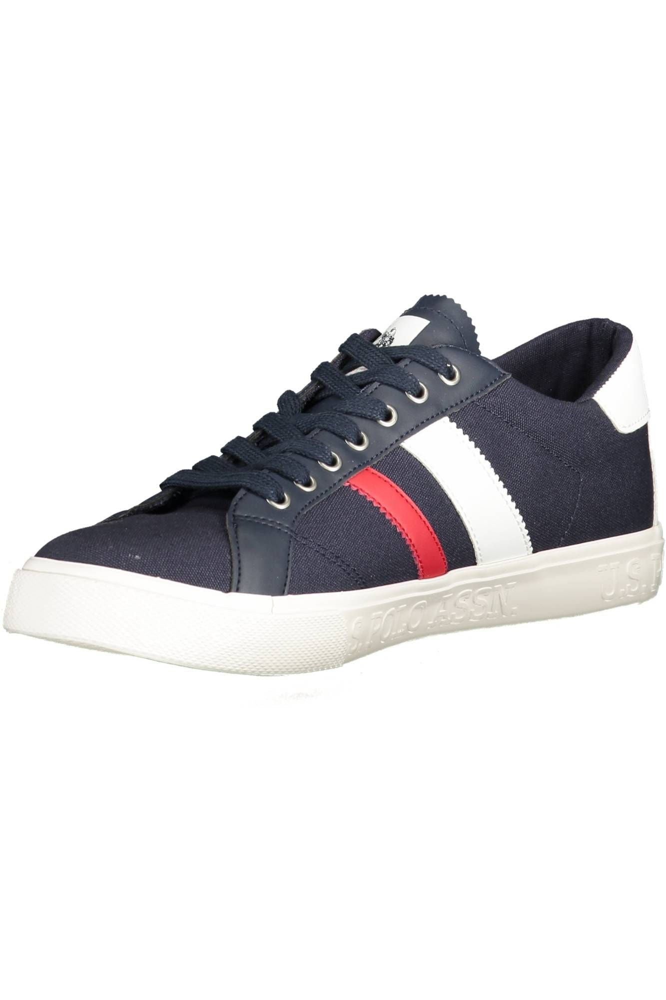 Elegant Blue Lace-Up Sport Sneakers