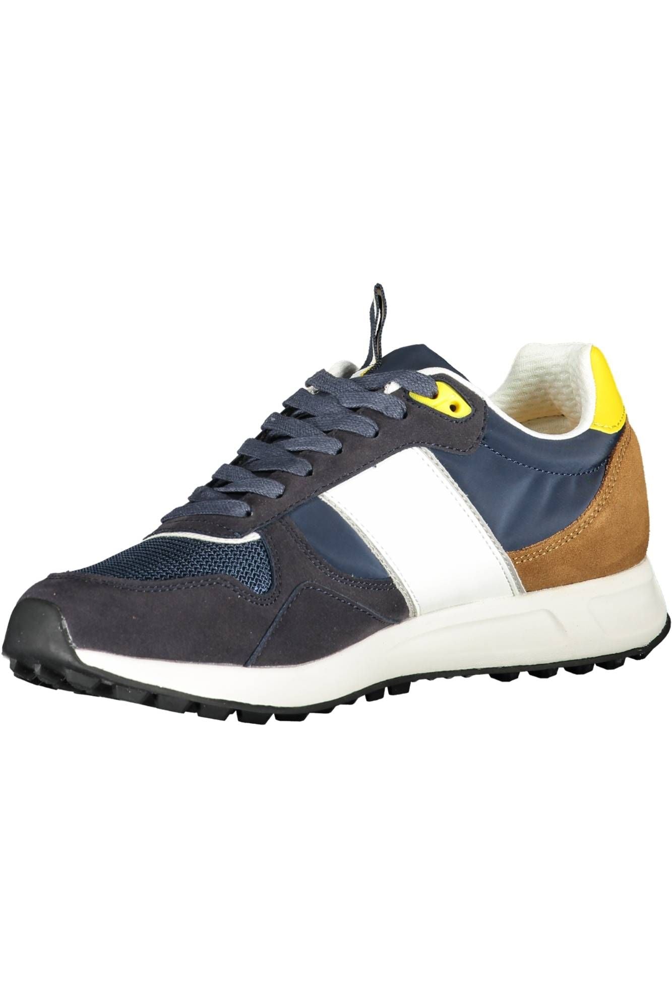 Elegant Blue Lace-Up Sports Sneakers