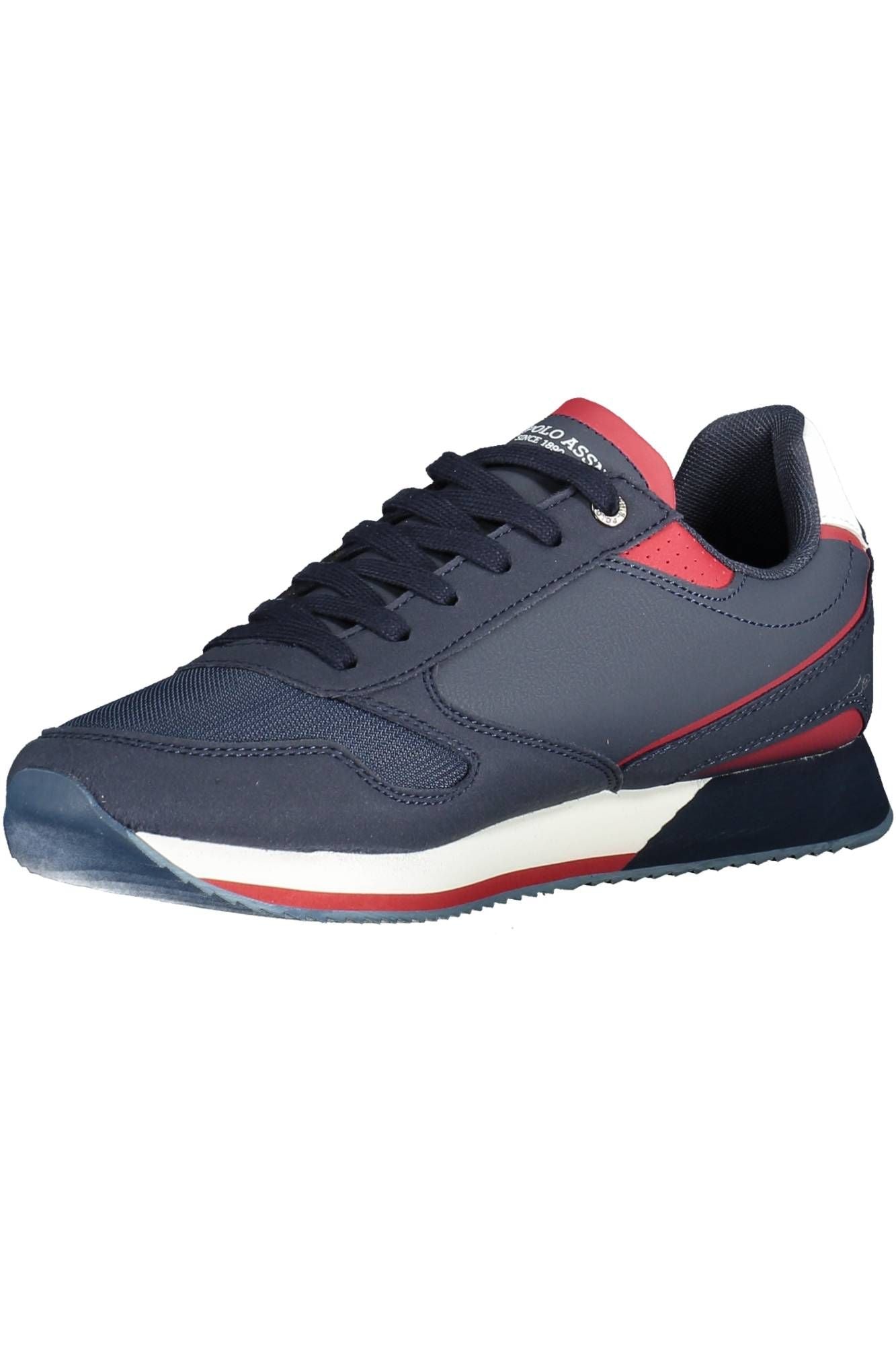 Contrast Detail Lace-Up Sports Sneakers