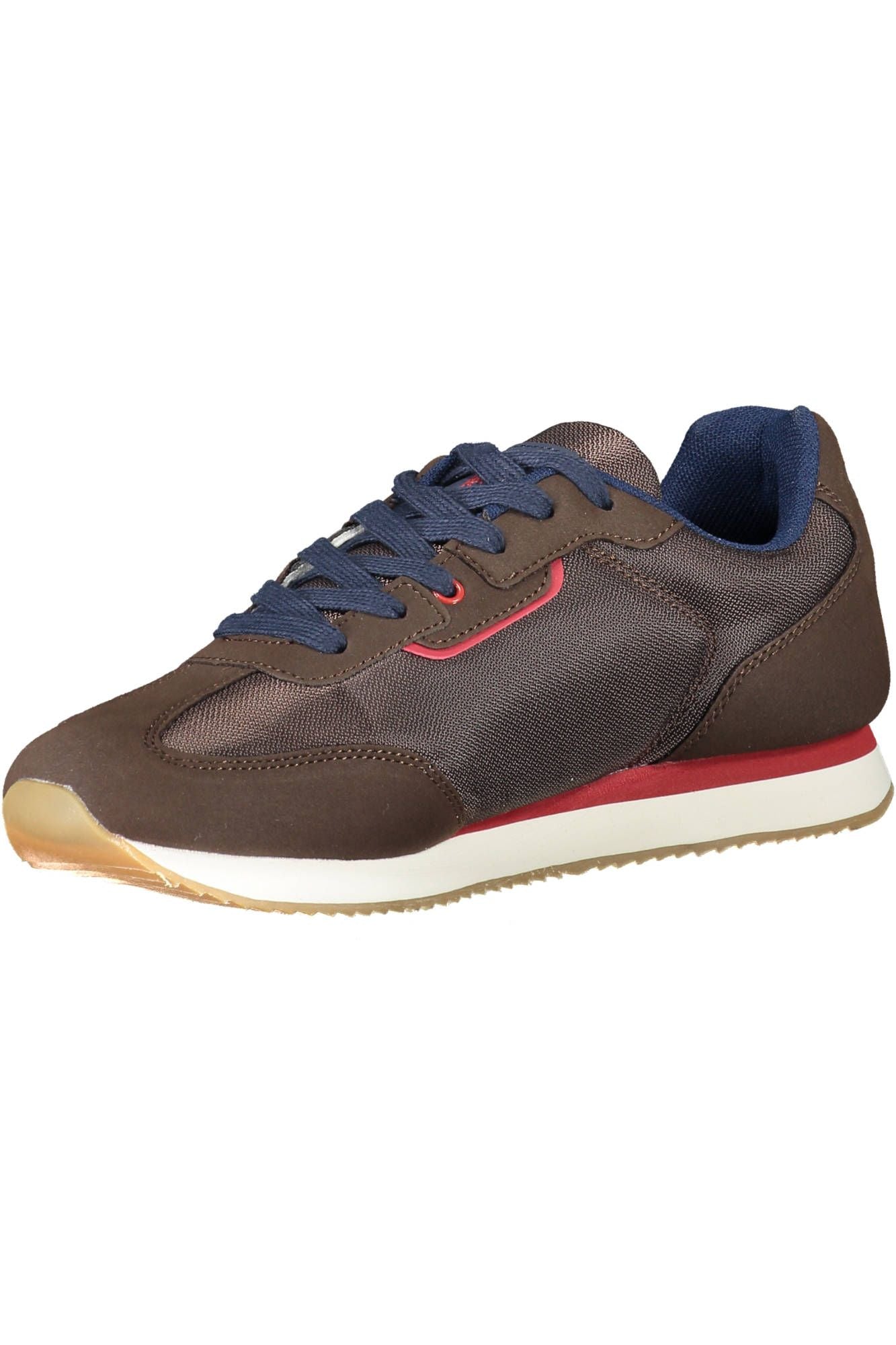 Elegant Brown Lace-up Sneakers