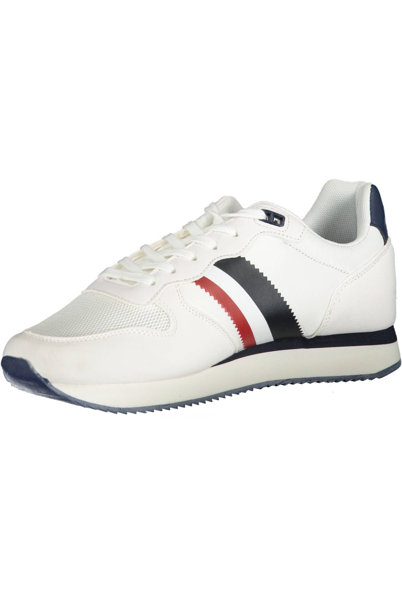 Sleek White Laced Sports Sneakers