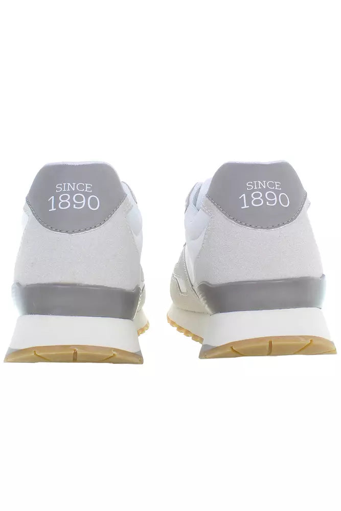 Pristine Lace-Up Sneakers with Logo Detail