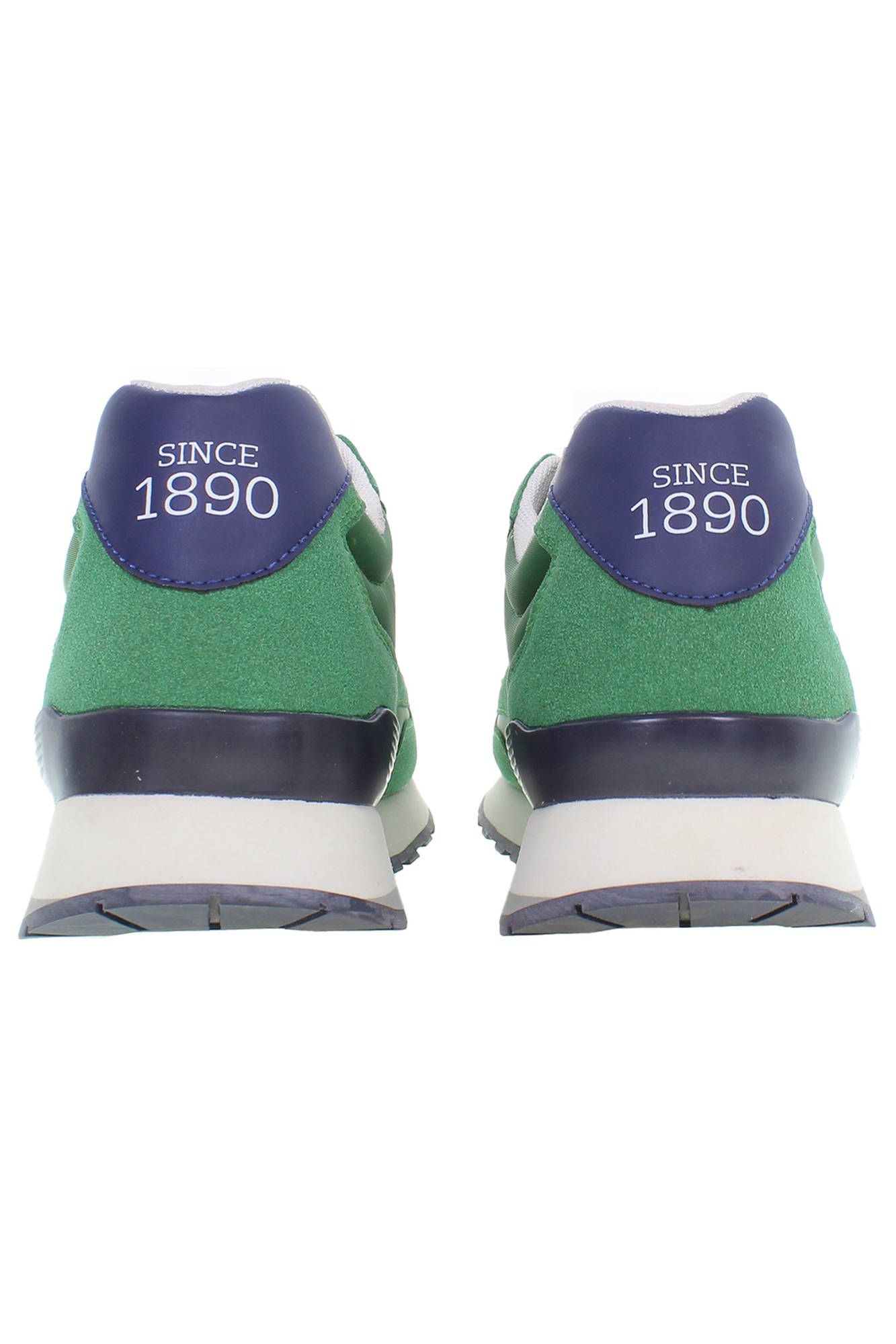 Classic Green Lace-Up Sports Sneakers