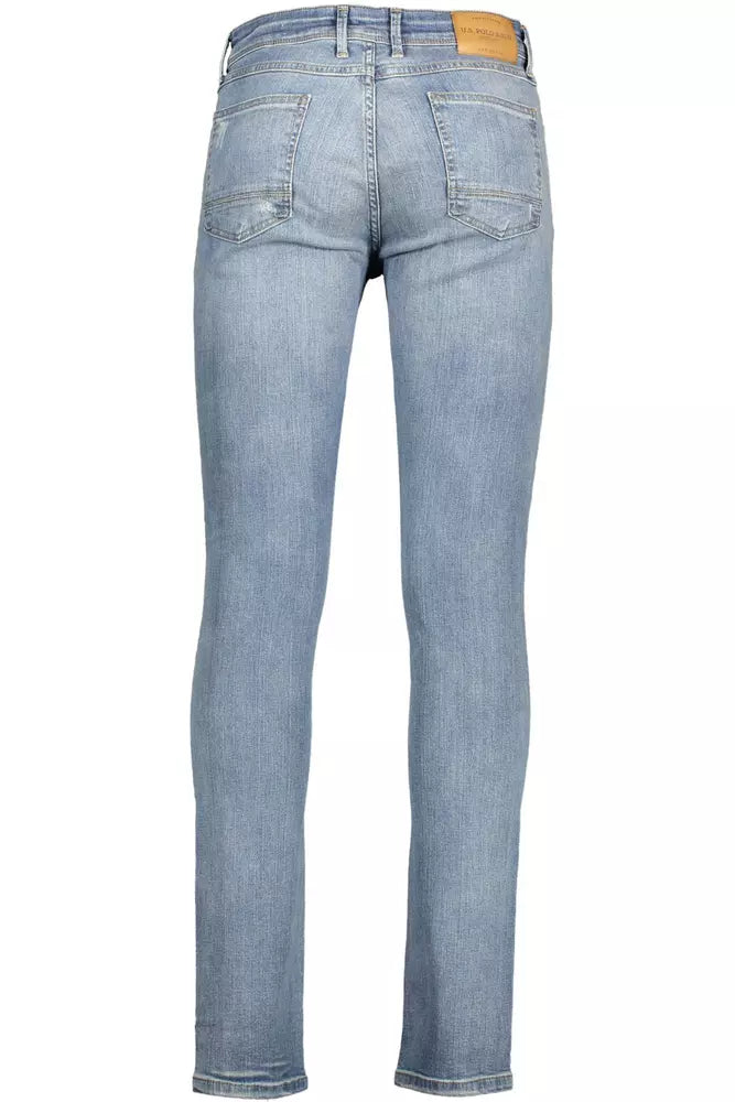 Chic Light Blue Slim Fit Jeans