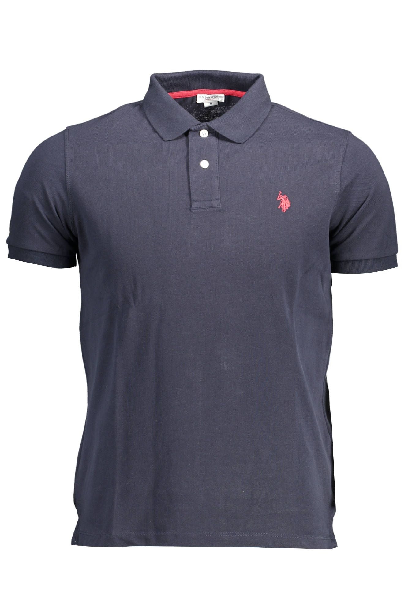 Chic Short-Sleeved Blue Polo Shirt
