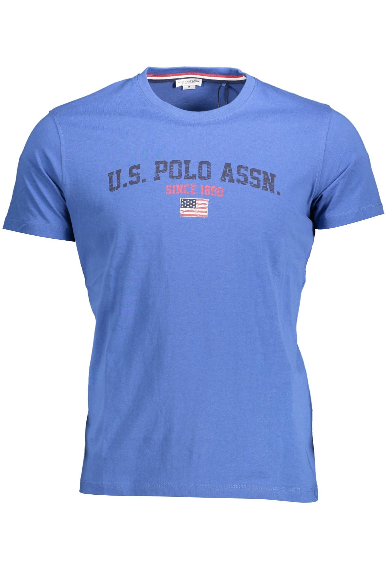 Classic Blue Crew Neck Cotton Tee