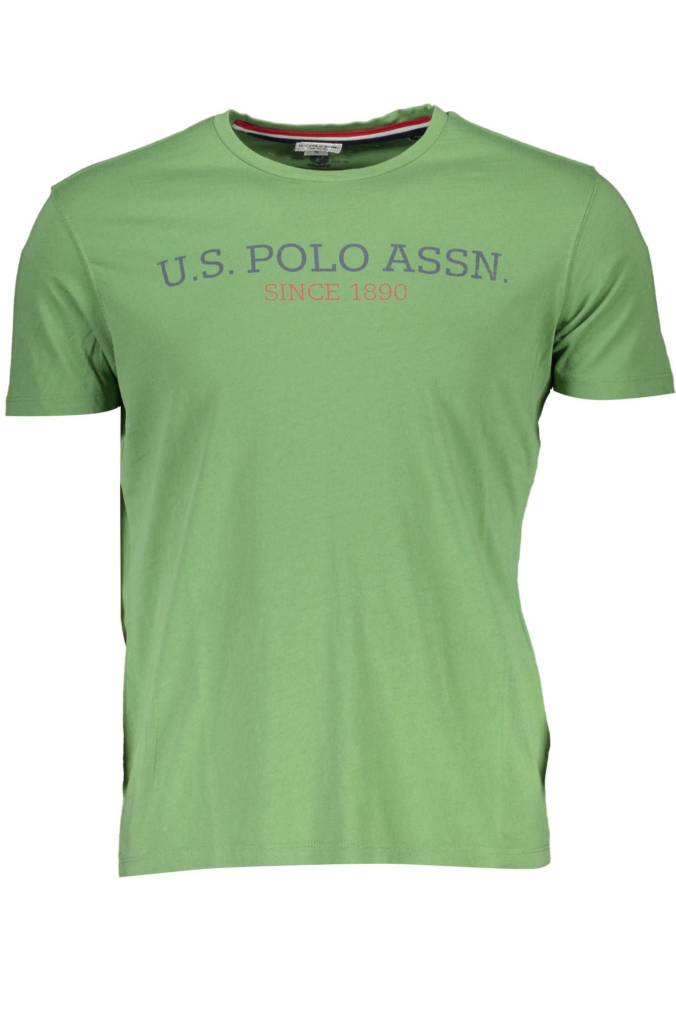 Green Crew Neck Logo Tee