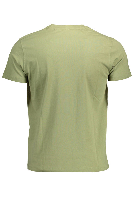 Classic Crew Neck Logo Tee in Green