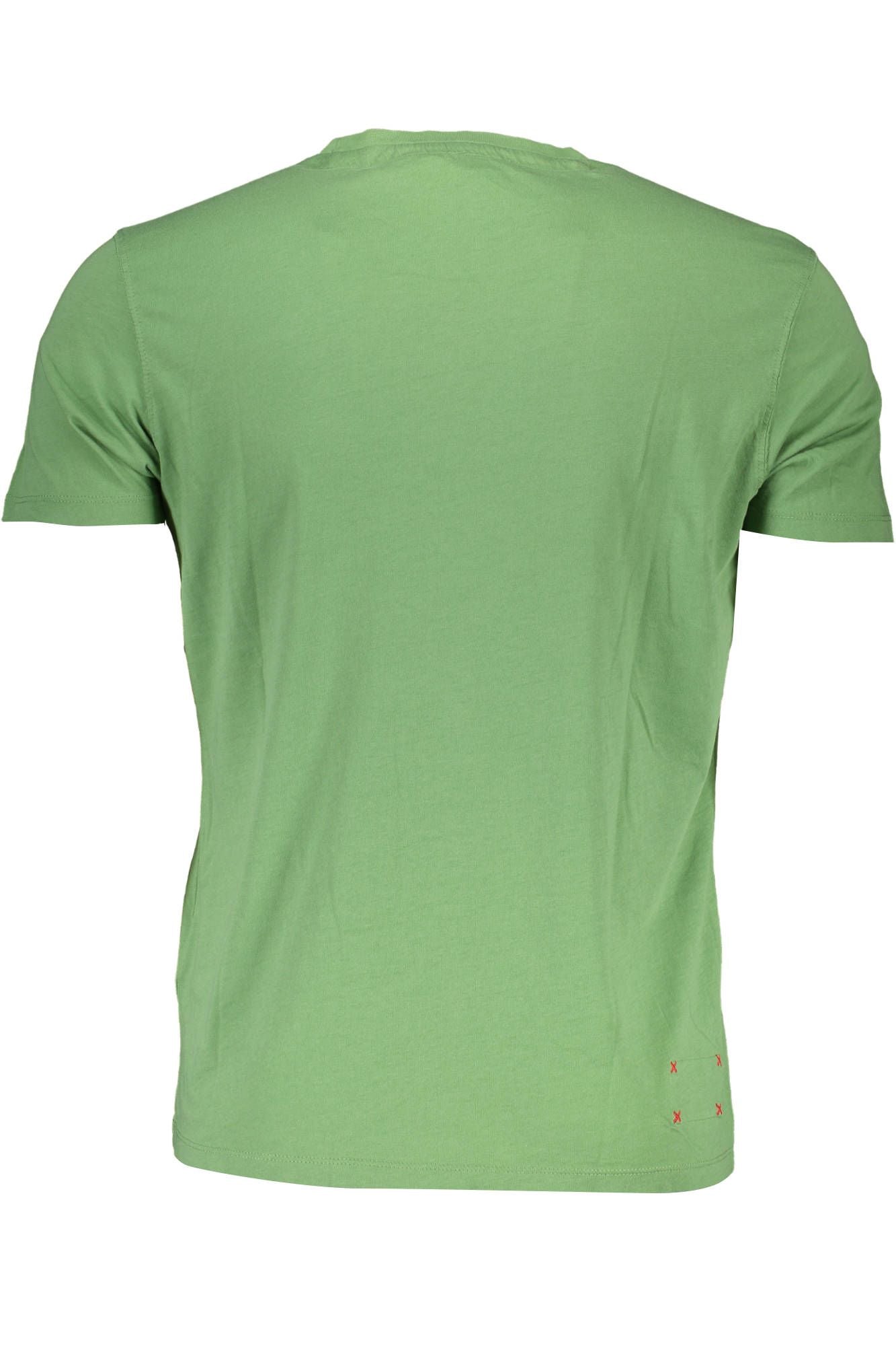 Green Crew Neck Logo Tee