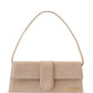 Chic Beige Shoulder Leather Bag