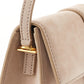 Chic Beige Shoulder Leather Bag