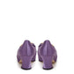 Elegant Purple Satin Heels with Metal GG Logo