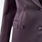 Elegant Light Purple Double Breasted Jacket