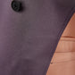 Elegant Light Purple Double Breasted Jacket