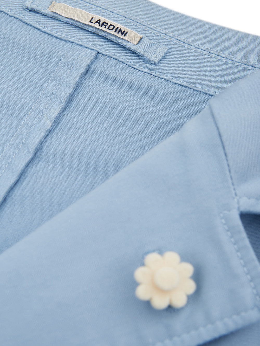 Elegant Light Blue Cotton Jacket