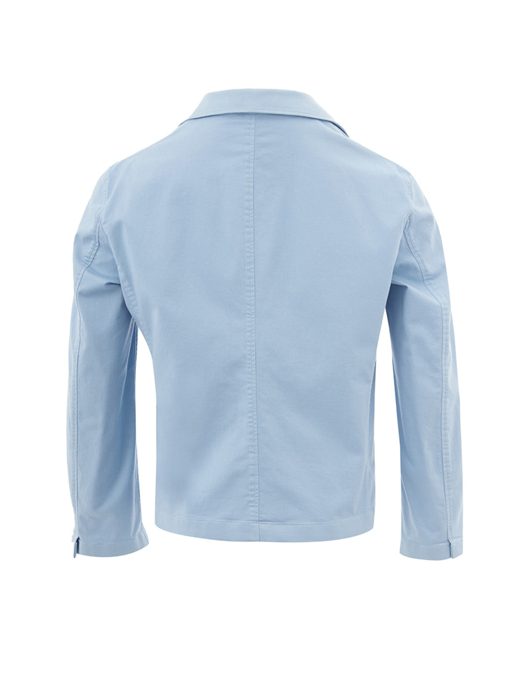 Elegant Light Blue Cotton Jacket