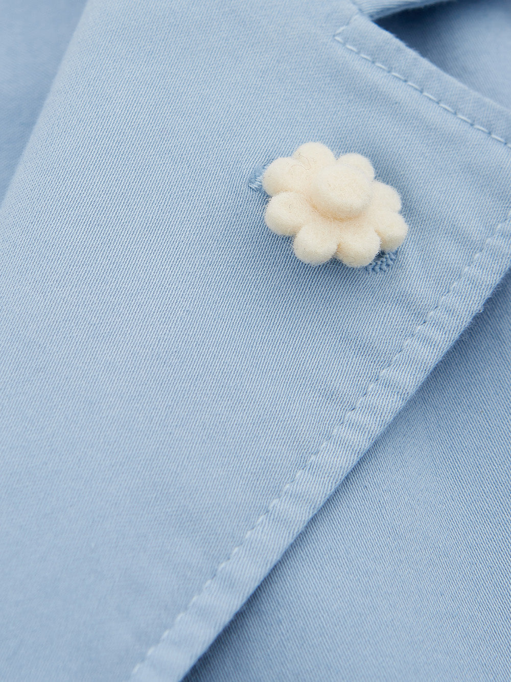 Elegant Light Blue Cotton Jacket