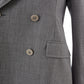 Elegant Grey Cotton Jacket - Double Breasted