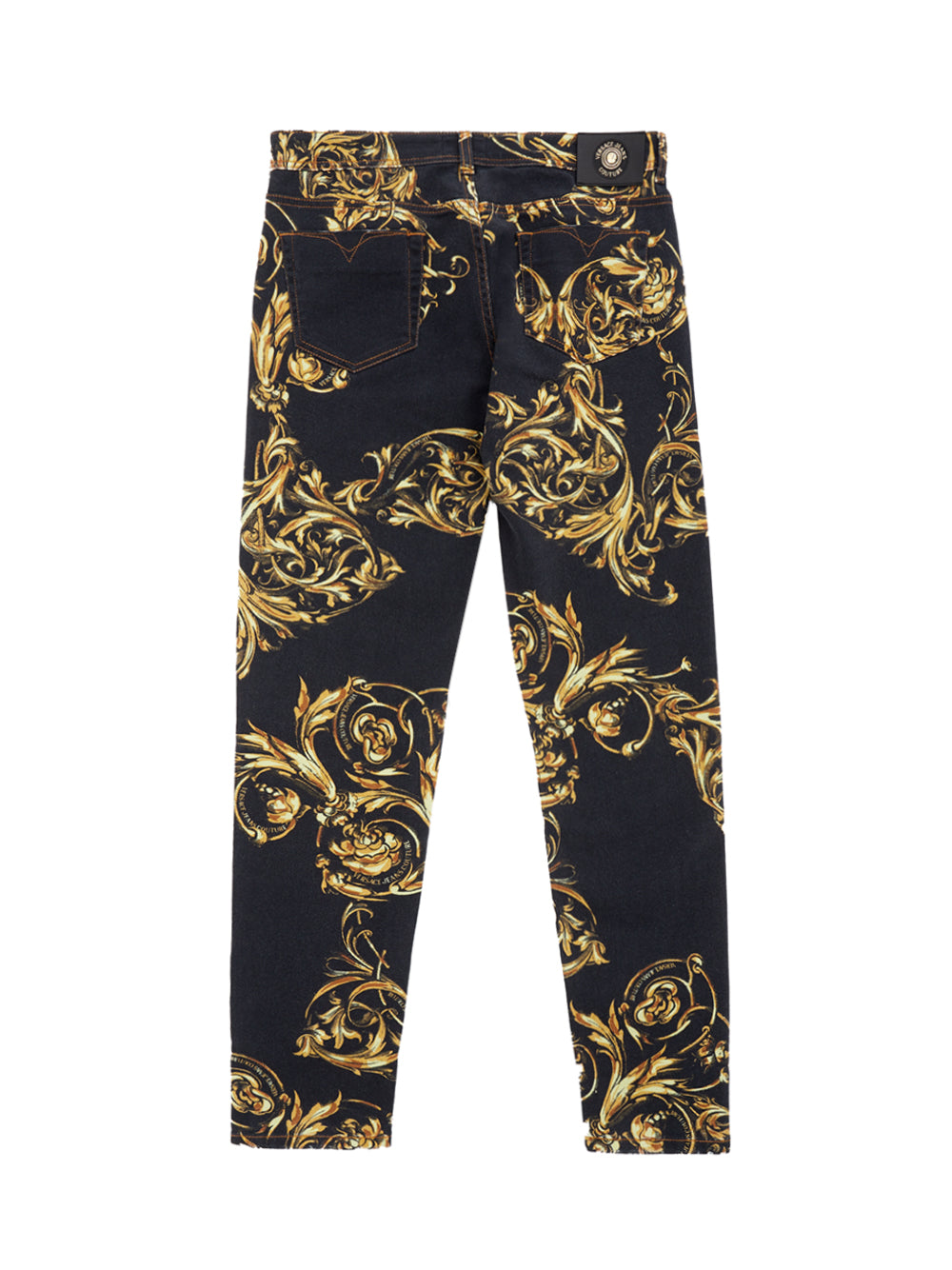 Versace Couture Baroque Slim Black Jeans