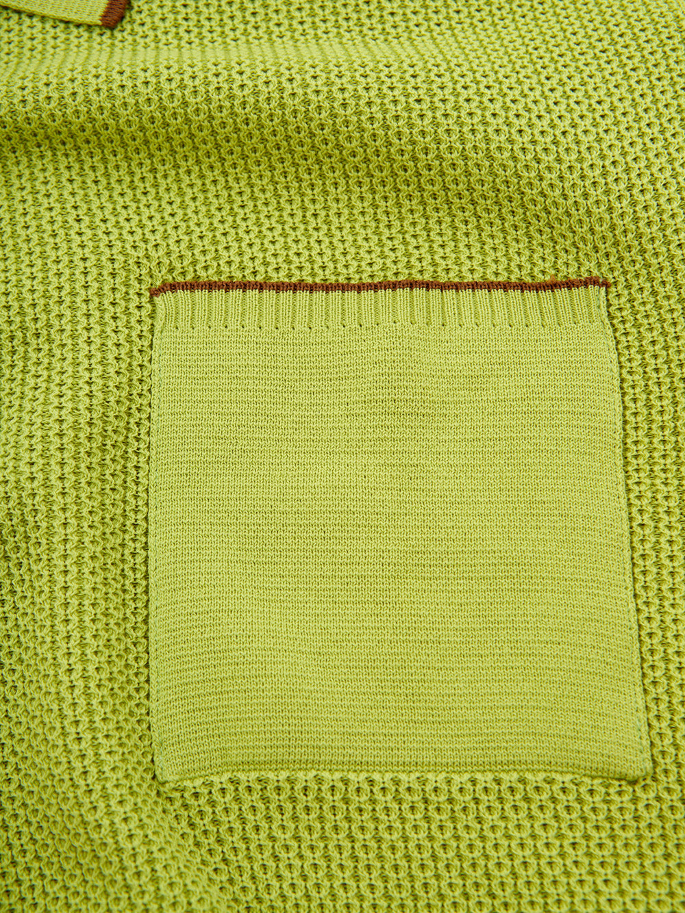 Neon Green Knit Polo for The Dapper Gentleman