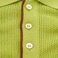 Neon Green Knit Polo for The Dapper Gentleman