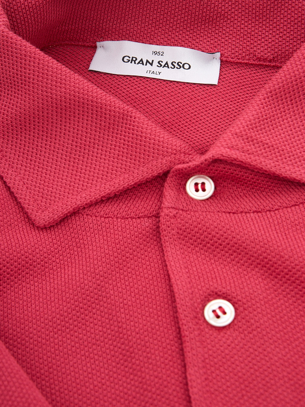 Elegant Pink Cotton Polo Knit for Men